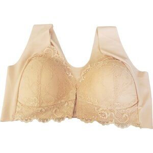 CT2052 Yan Hoo Cream Front Closure Bra L